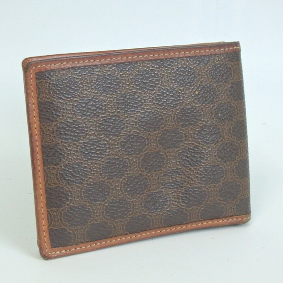 CELINE Macadam monogram logo wallet PVC leather